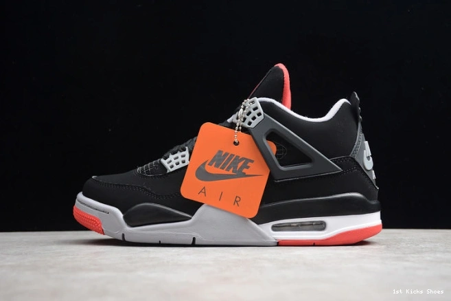 1st Kicks Shoes cement 1762 air 4 2019 jordan black TopPick retro ''bred'' 308497- 1111